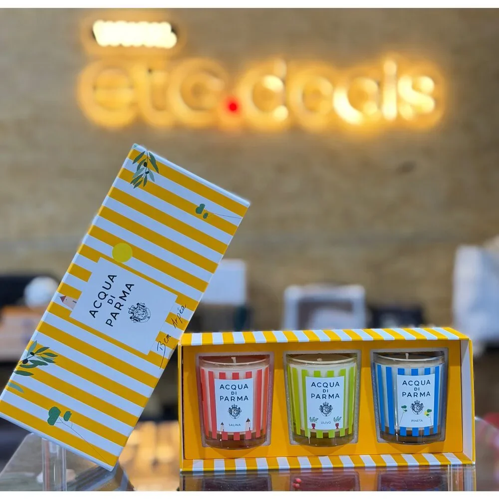 Acqua di Parma La Terrazza Limited Edition Candle Trio – Salina, Ulivo & Pineta